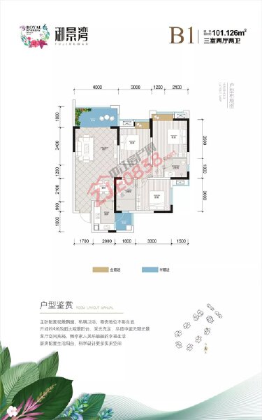 御景湾B1户型户型图