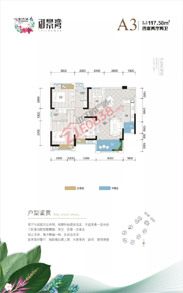 御景湾A3户型户型图