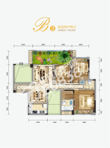 西派水岸B2户型