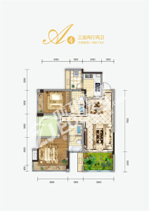 西派水岸A4户型