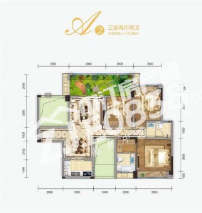 西派水岸A2户型