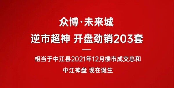 2022年1月22日众博·未来城开盘现场