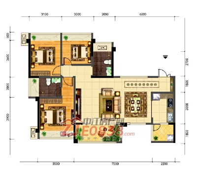 首付10多个大横厅带花园