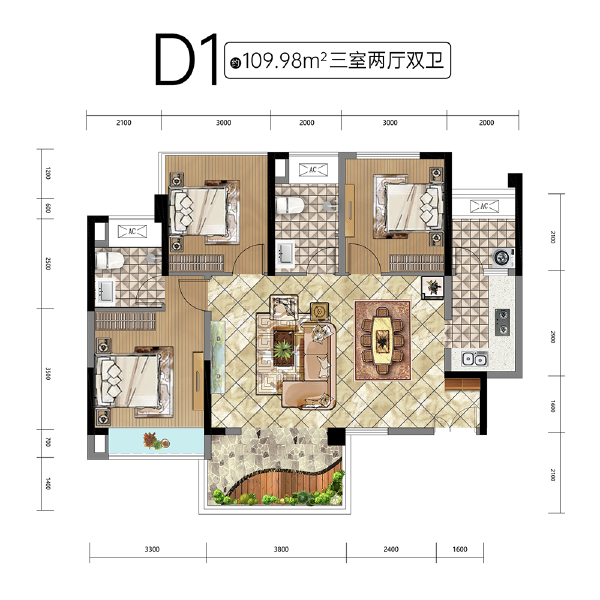 D1户型图