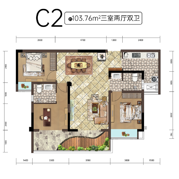 C2户型图